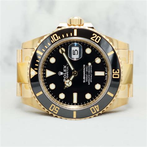 rolex submariner full gold black dial price|rolex submariner price chart.